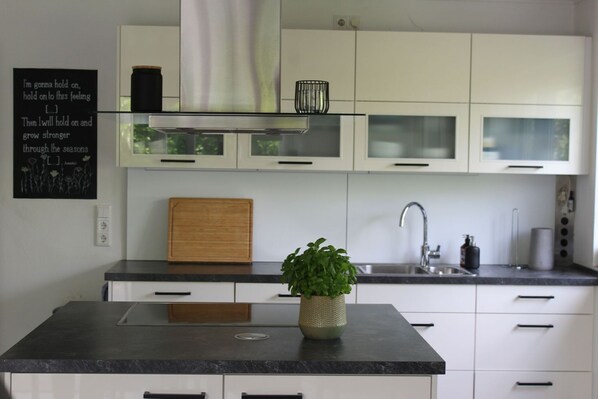 Kühlschrank, Ofen, Herdplatte, Geschirrspüler