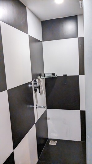Shower, towels, soap