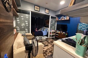 Interior - Azure Staycation Beach View your Second Home with Games, BT Karaoke- Best Deal! (Paranaque City)