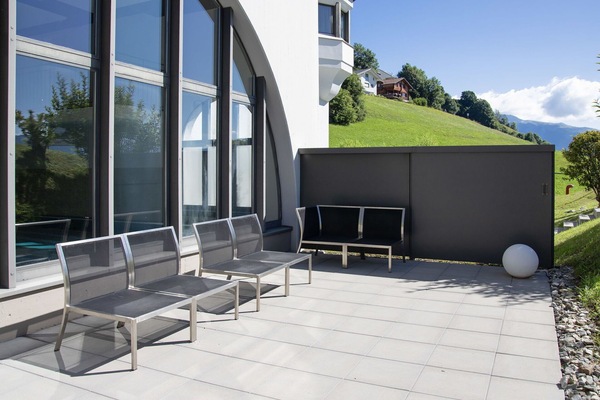 Meubles, Mobilier De Jardin, Sol, Composite, Chaise, Ombre, Balcon, Pot De Fleur, Plante D'Appartement