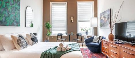 1 Schlafzimmer, Schreibtisch, Bügeleisen/Bügelbrett, kostenloses WLAN