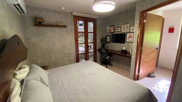 1 slaapkamer, een bureau, gratis wifi, beddengoed