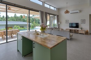 Appartement, vue jardin | Coin séjour