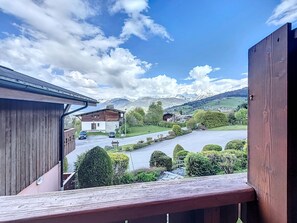 Property grounds - Apartment near village, ski bus access, Mont Blanc view (Combloux)
