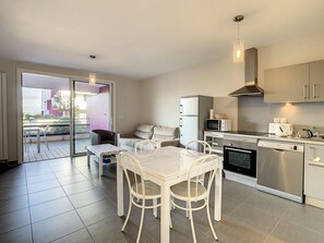 Interior - F2 Apartment with Terrace, Shared Pool, Near Beach (Unknown)