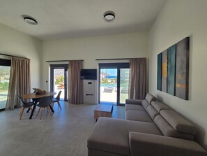 Luxury Villa, Private Pool, Sea View | Living area - Avli Luxury Villas (Karpathos)
