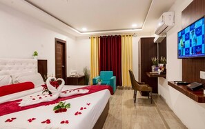 Premium Double Room, Non Smoking, City View | Premium bedding, pillowtop beds, in-room safe, desk - Hotel ORIGIN Hyderabad Airport (Hyderabad)