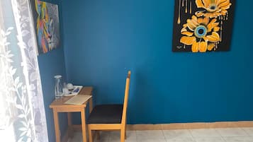 Double Room, Garden View | Iron/ironing board, free WiFi, bed sheets