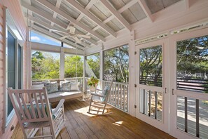 Smart TV, fireplace, books - Across-From-the-Beach Seaside Icon | Tower Gulf Views | 4 Kings (Santa Rosa Beach Fl)