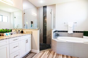 Hair dryer, towels