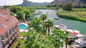 Udsigt fra overnatningsstedet