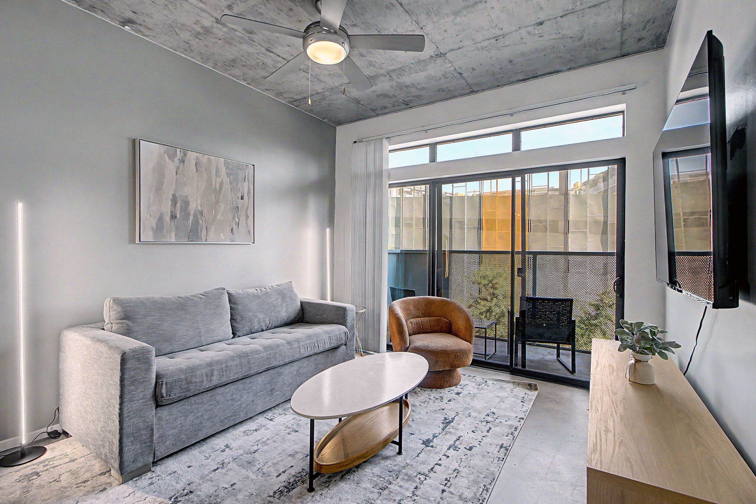 Classic Apartment, 2 Bedrooms, Air conditioning | Living area | 65-inch flat-screen TV with cable channels