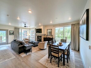 TV connectée, cheminée