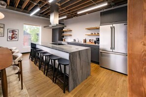 Fridge, microwave, oven, stovetop - The Ballard Loft | Water View in Heart of Ballard (Seattle)