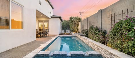 A heated pool