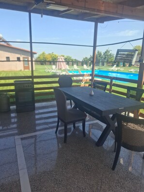 Room, Multiple Bedrooms, Smoking, Private Pool | BBQ/picnic area