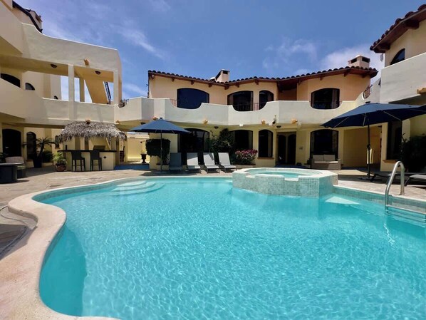 Pool - Puerto Nuevo Surf Villa Felicidad 2BR with pool (Centro Turístico El Pescador)