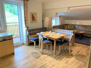 Apartment, Balcony, Mountain View | In-room dining - Siegmundshof Hotel Garni (Saalbach)