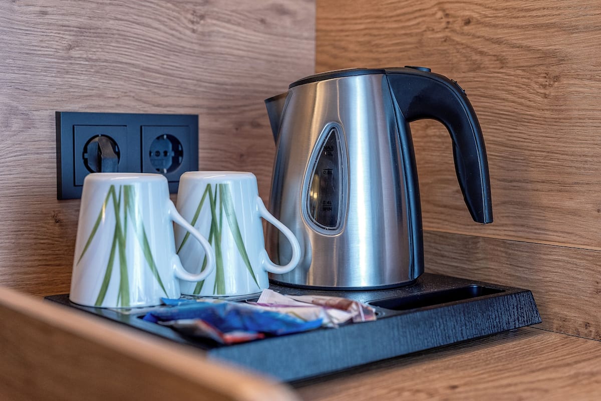 Biancheria da letto di alta qualità, cassaforte in camera