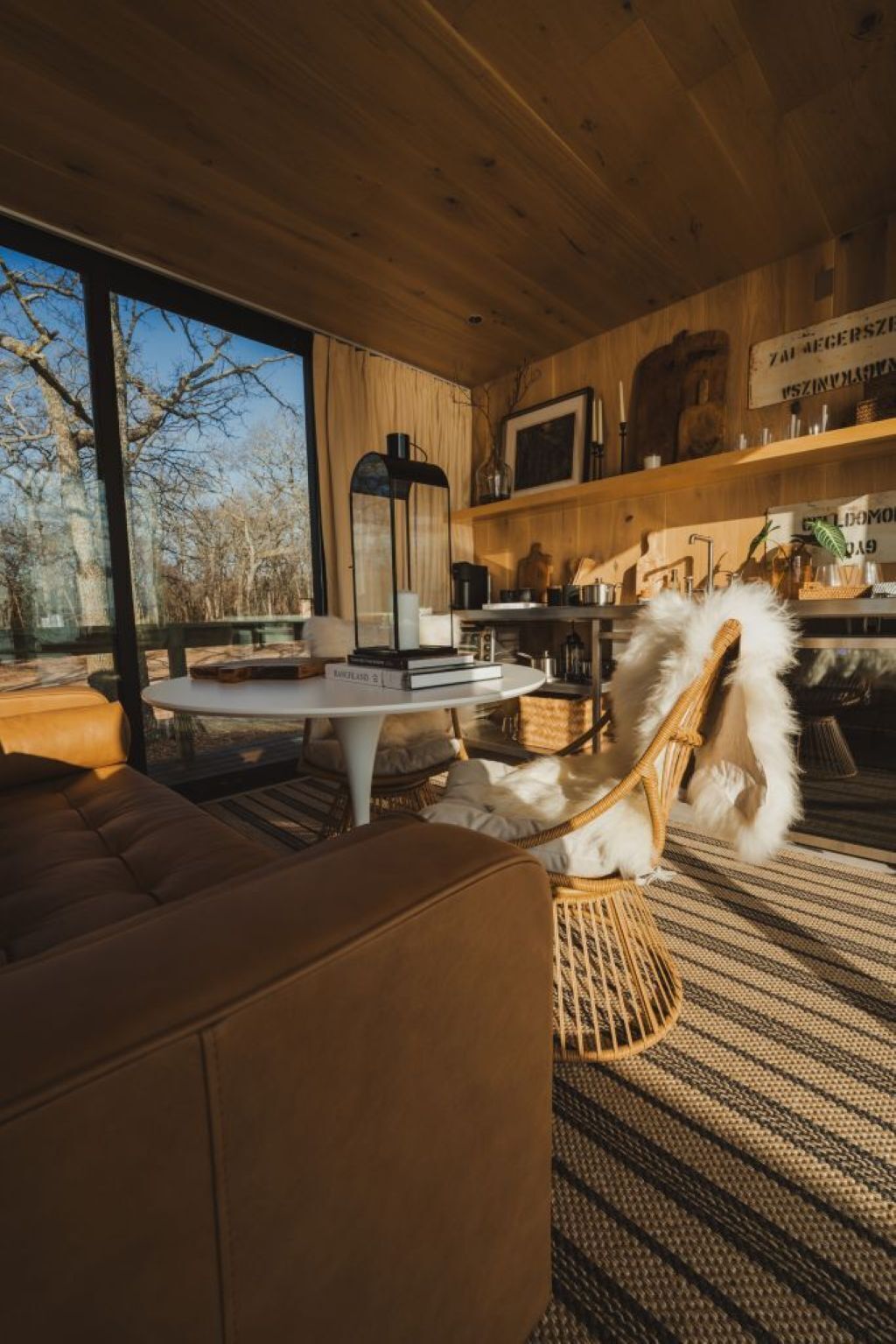 Cabin Cao cấp, quang cảnh hồ | Khu phòng khách