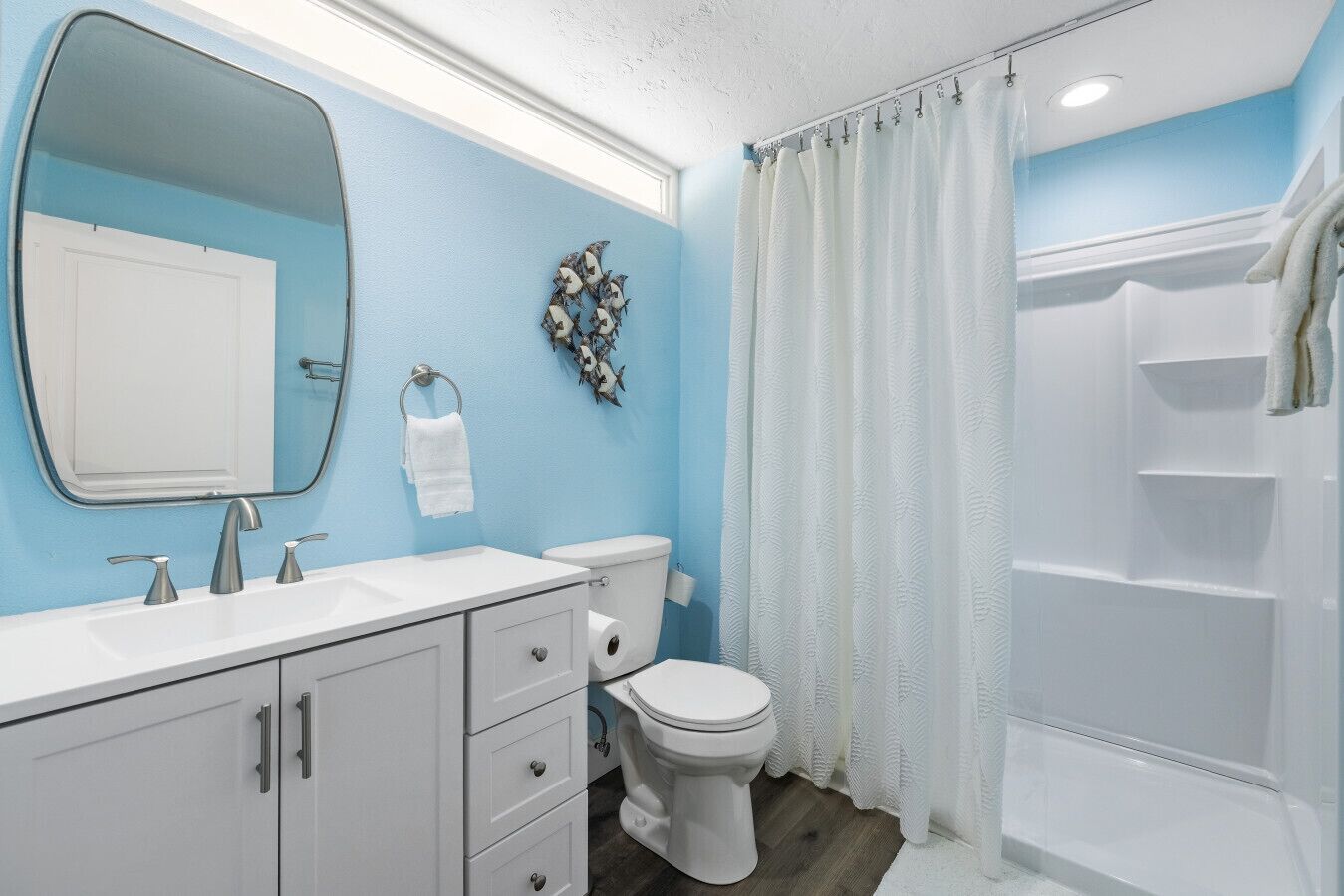 Hair dryer, towels