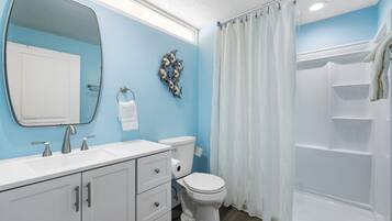 Hair dryer, towels