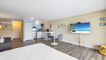 1 bedroom, iron/ironing board, travel crib, WiFi (free)
