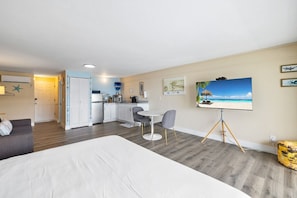 1 bedroom, iron/ironing board, travel crib, free WiFi