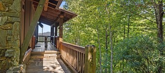 Fairytale 3-bedroom cabin in lovely Black Mountain with Views, WiFi, Hot Tub