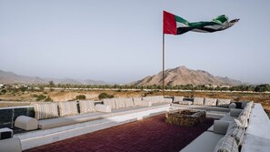 Terrace/patio - Hatta echo & activities valley 3-bedroom with pool (Hatta)