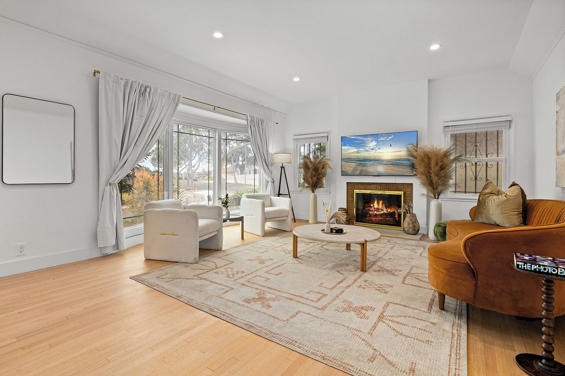 TV connectée, cheminée