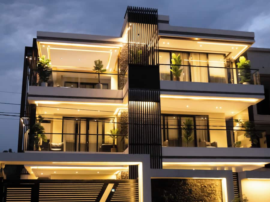 Overnatningsstedets facade