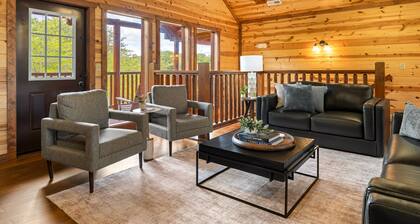 Modern 8BR Mountain Cabin | Private Pool, Game Room & Hot Tub
