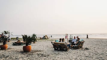Aan het strand