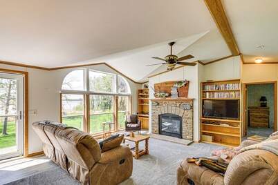 Waterfront Family Home w/ Yard on Portage Lake