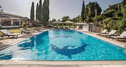 Apartment 'Corfu Club Family House' mit Gemeinschaftspool, WLAN und Klimaanlage
