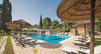 Apartment 'Corfu Club Family Suite' mit Gemeinschaftspool, WLAN und Klimaanlage