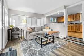 Älytelevisio, takka, kirjoja