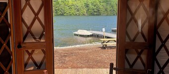 Glamping Private Lake Escape - Lakefront Yurt @ Daggett Lake
