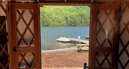 Glamping Private Lake Escape - Shoreline Yurt @ Daggett Lake