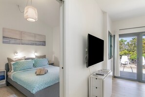 2 makuuhuonetta, silitysrauta/-lauta, ilmainen Wi-Fi, vuodevaatteet