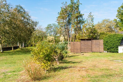 'Les Pins - Domaine Des Landes' with Shared Pool, Private Covered Terrace and Shared Garden