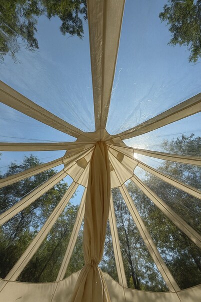 Wandering Willow – Private Stargazing Glamping Tent with Fire Pit & Open Skies