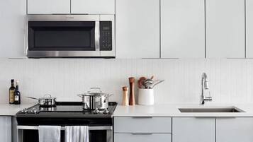 Microwave, oven, stovetop, dishwasher