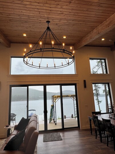 Montana waterfront, two lakefront cabins on McGregor Lake! Private dock sleeps 7