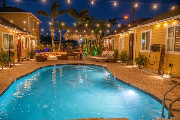 A heated pool