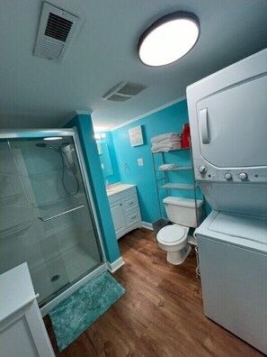 Hair dryer, towels