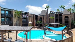 A heated pool