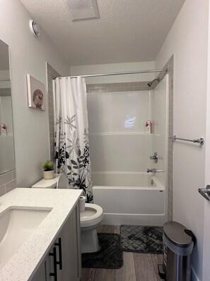 Hårtørrer, håndklæder, Sæbe, Toiletpapir