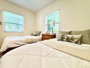 2 bedrooms, iron/ironing board, WiFi, bed sheets